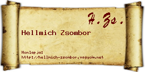 Hellmich Zsombor névjegykártya